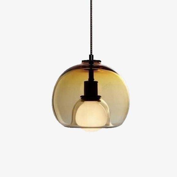Suspension design LED en verre fumée Lights