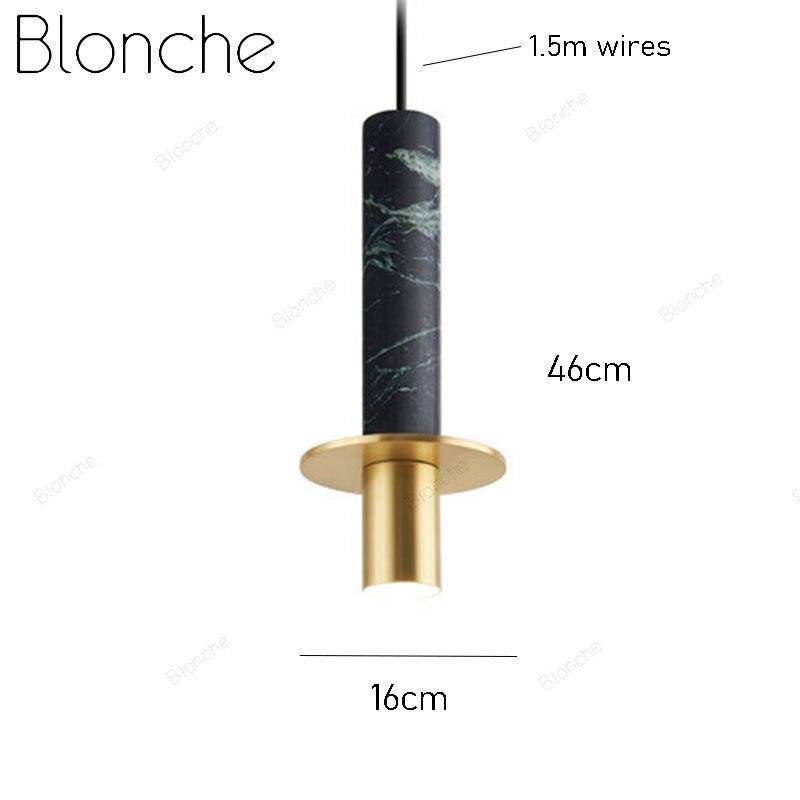 Suspension design à LED en ciment terrazzo style Luxury