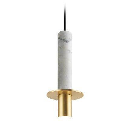 Suspension design à LED en ciment terrazzo style Luxury