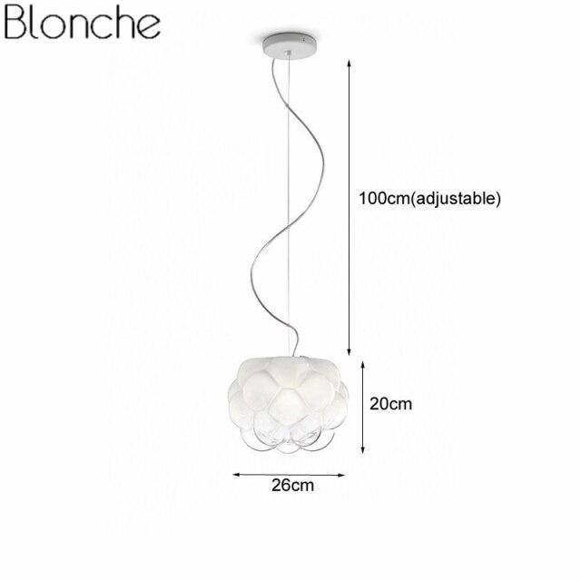 Suspension moderne à LED en verre style Cloud Light