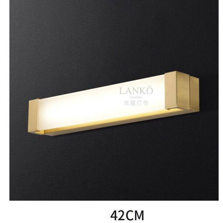 Applique murale à LED en métal doré pour miroir Luxury