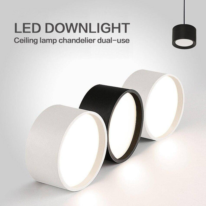 Spot rond à LED avec finitions modernes en aluminium