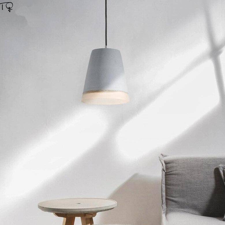 Suspension design à LED avec abat-jour en ciment Creative Loft