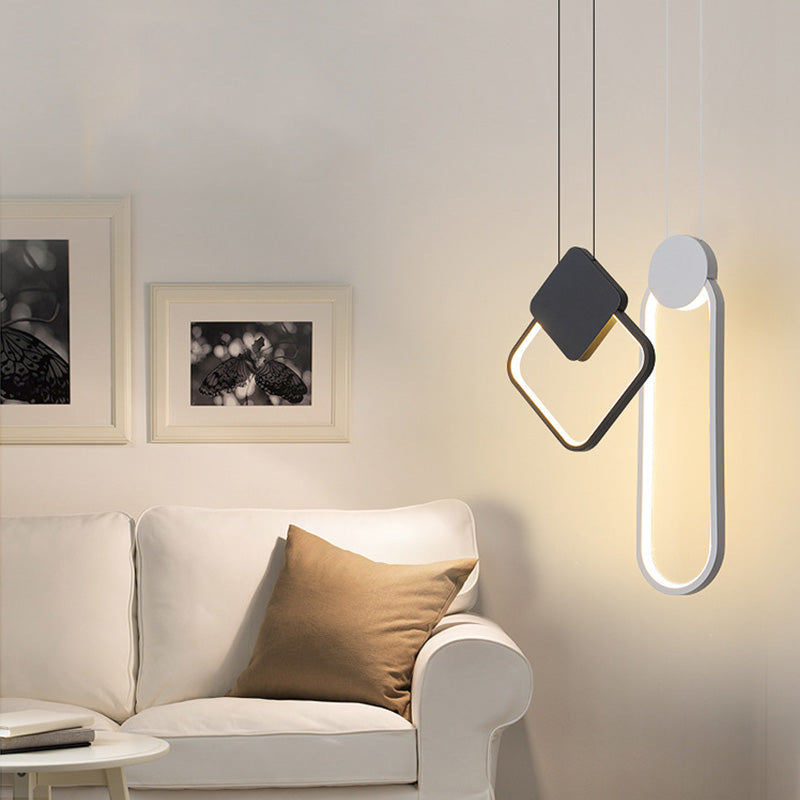 Suspension design LED minimaliste géométrique Oryna