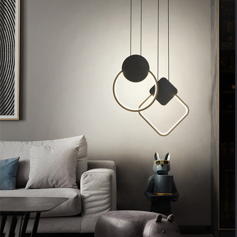 Suspension design LED minimaliste géométrique Oryna