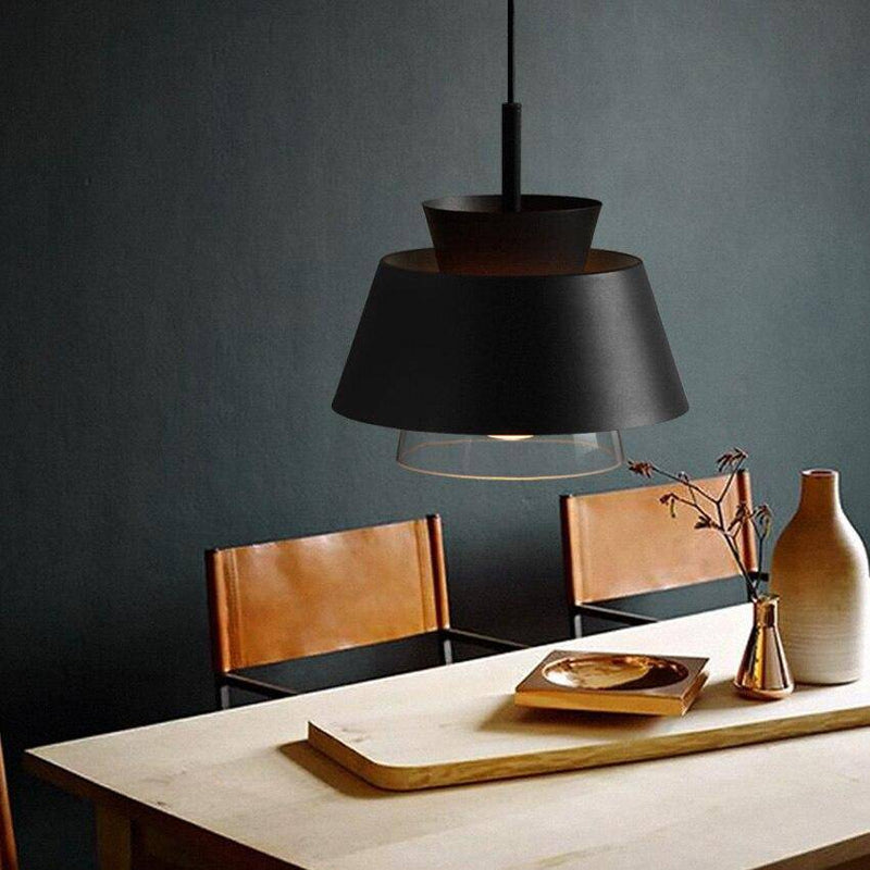 Suspension design à LED avec abat-jour en métal coloré Fly