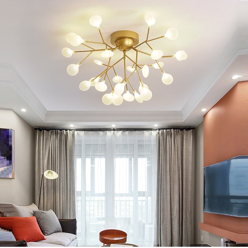 Lustre moderne LED en forme de branche lumineuse Shanna