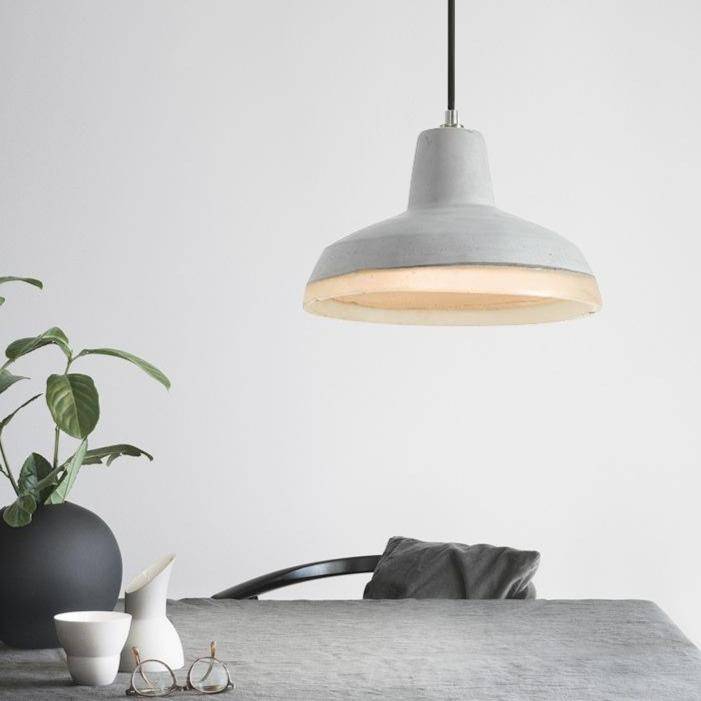 Suspension design à LED avec abat-jour en ciment Creative Loft