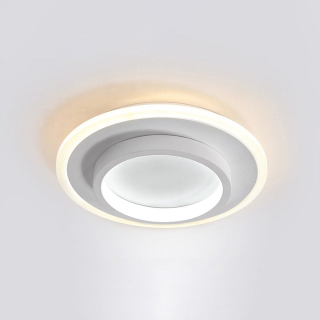 Plafonnier moderne LED forme carré ou circulaire Clery
