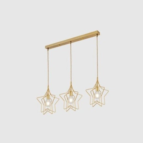 Lustre moderne LED avec plusieurs formes géometriques Yria