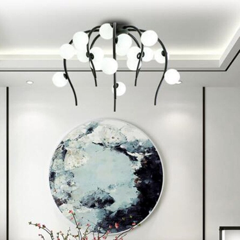 Lustre moderne en forme d'octopus avec globes Nayla