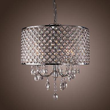 Suspension LED en cristal moderne
