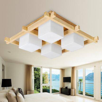 Plafonnier en bois style Korean