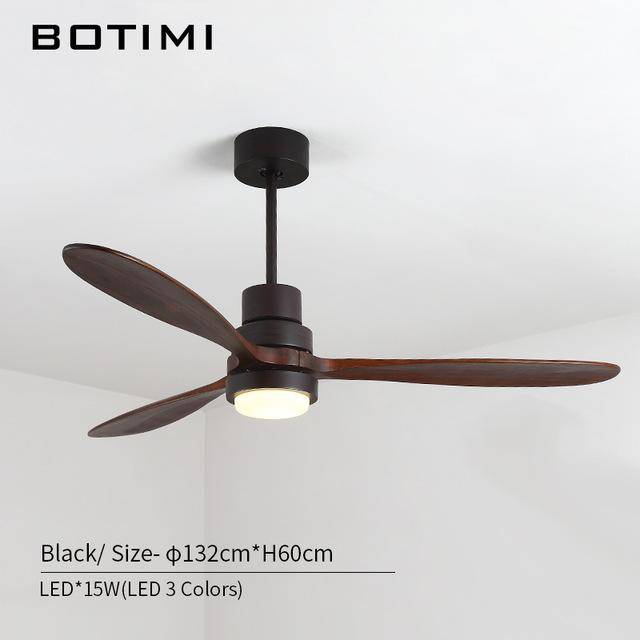 Ventilateur de plafond LED Modern à base colorée