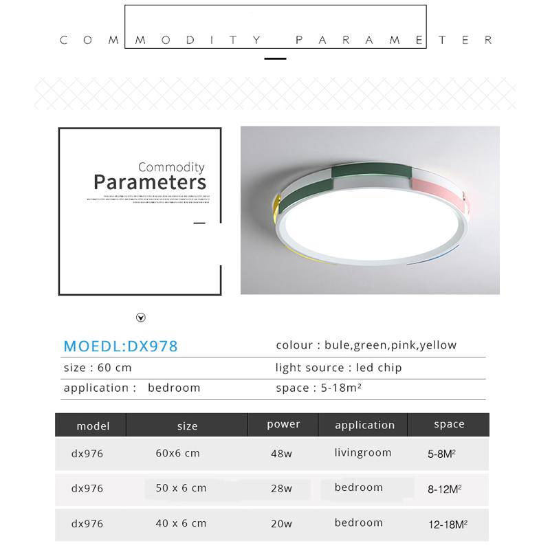 Plafonnier LED moderne Round