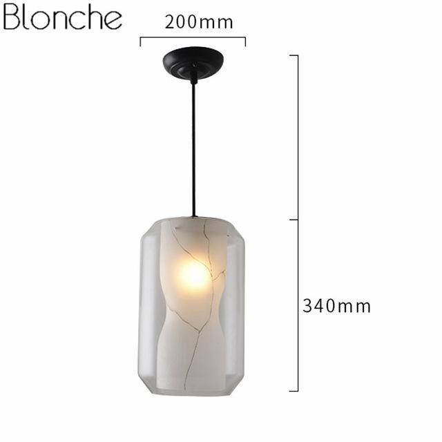 Suspension design en verre Broom