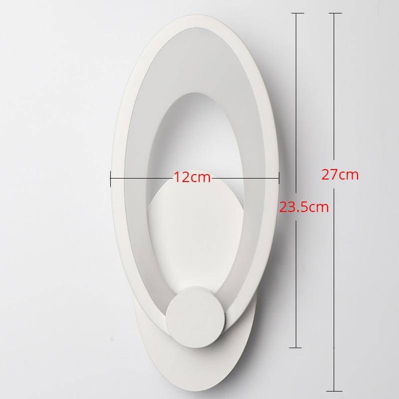 Applique murale LED en forme ovale Room
