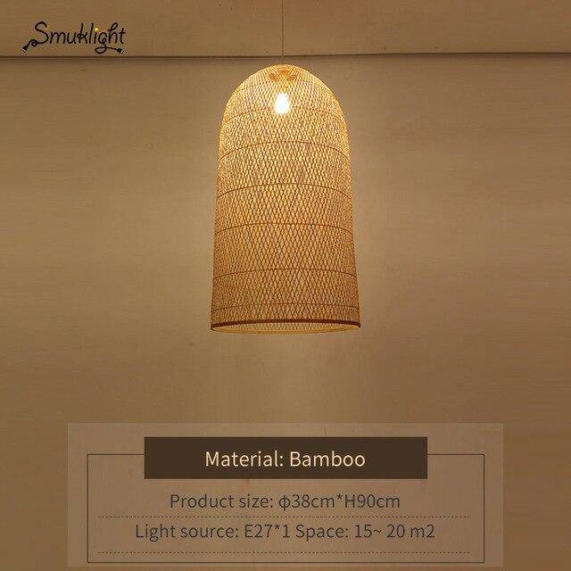 Suspension moderne forme en bambou Work