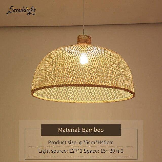 Suspension moderne forme en bambou Work