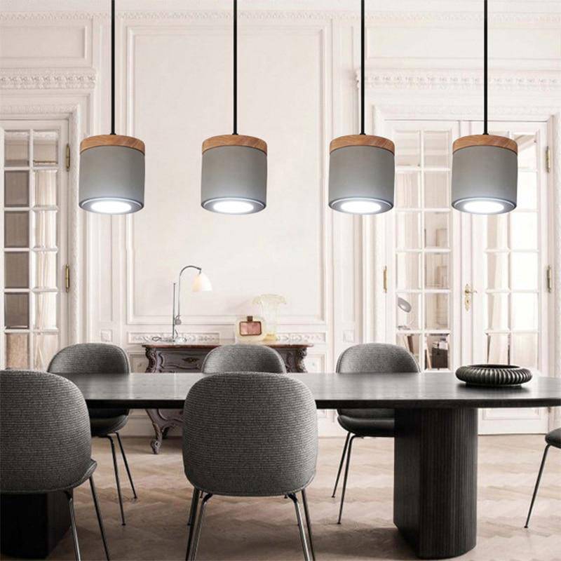 Suspension design LED rétro grise Settember