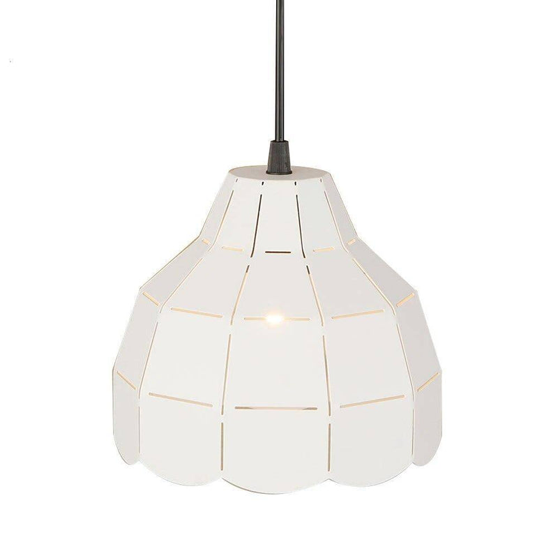 Suspension design à LED avec abat-jour en céramique colorée