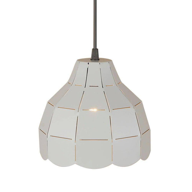 Suspension design à LED avec abat-jour en céramique colorée