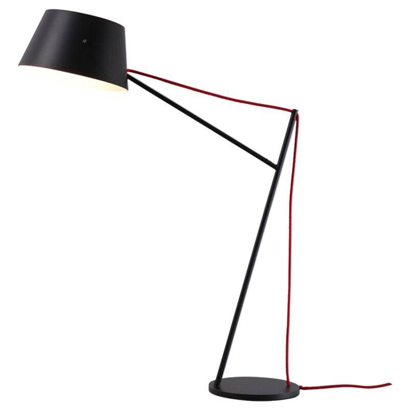 Lampe de chevet ou bureau design noir Long