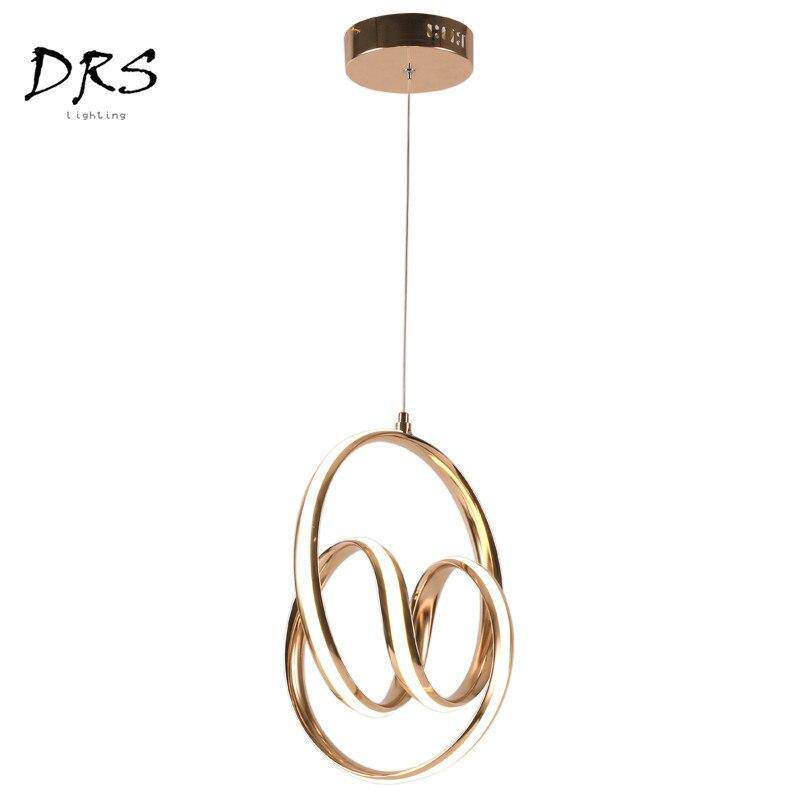 Suspension design arrondi doré Restaurant