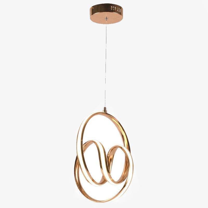 Suspension design arrondi doré Restaurant