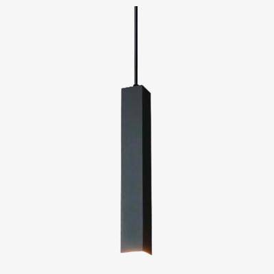 Suspension design LED rectangulaire (noir ou blanc)