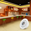 6 pièces Led Mini lumière vers le bas 3W 1W Dimmable Spot lumières encastrées AC85-265V plafonnier en aluminium 52mm