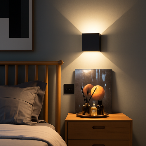 6W/12W applique murale LED lumière extérieure étanche IP65 porche jardin applique et intérieur chambre chevet décoration éclairage lampe en aluminium