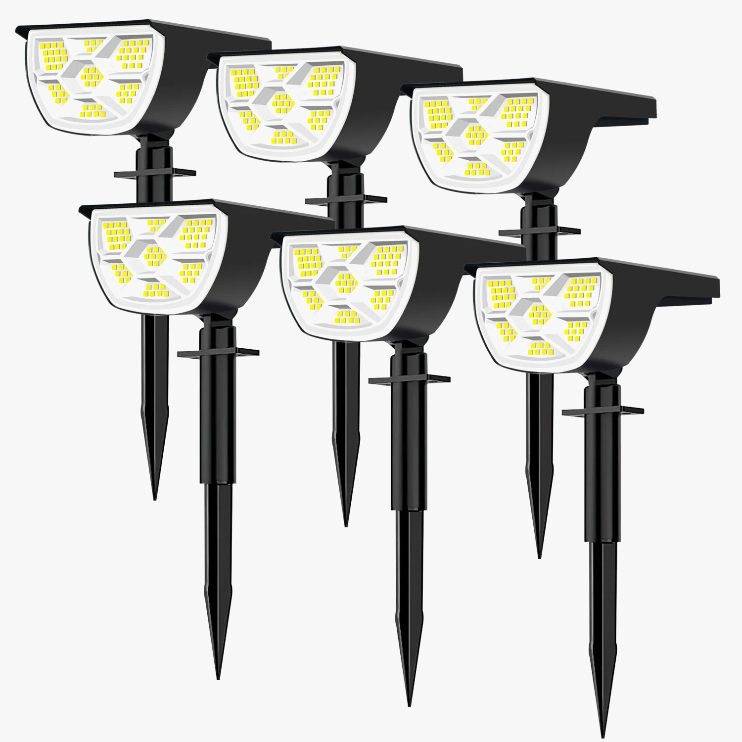 72/68LED spots solaires extérieur étanche jardin solaire paysage projecteurs 3 Modes appliques murales porte arrière-cour Garage plate-forme