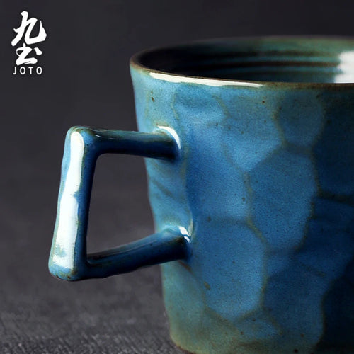 Tasse cafe ceramique artisanale style vintage rustique