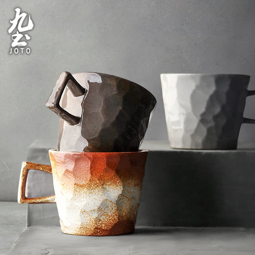 Tasse cafe ceramique artisanale style vintage rustique
