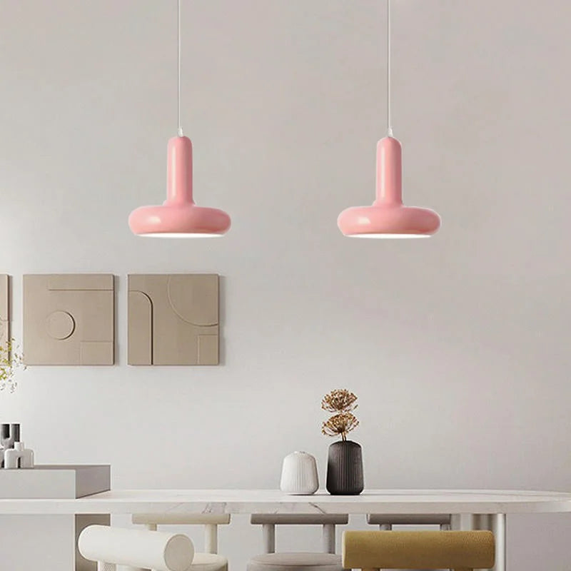 lampe led suspendue design nordique minimaliste forme disque