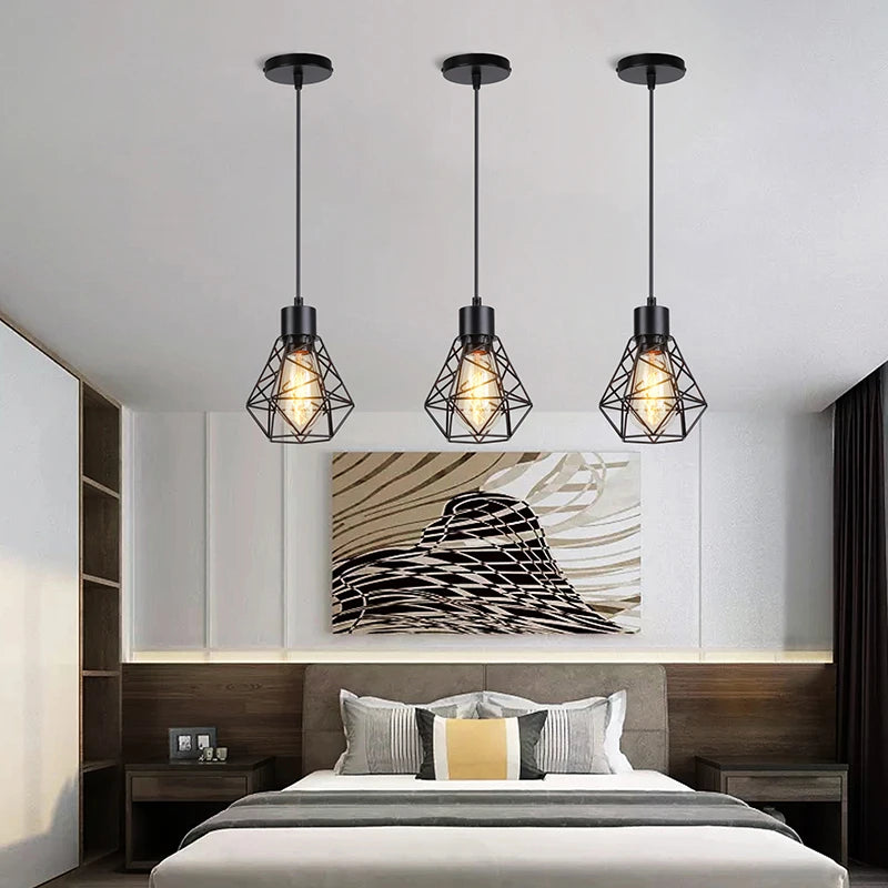 suspension industrielle loft style nordique en fer