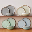 Service de table gres 16 pieces assiettes bols