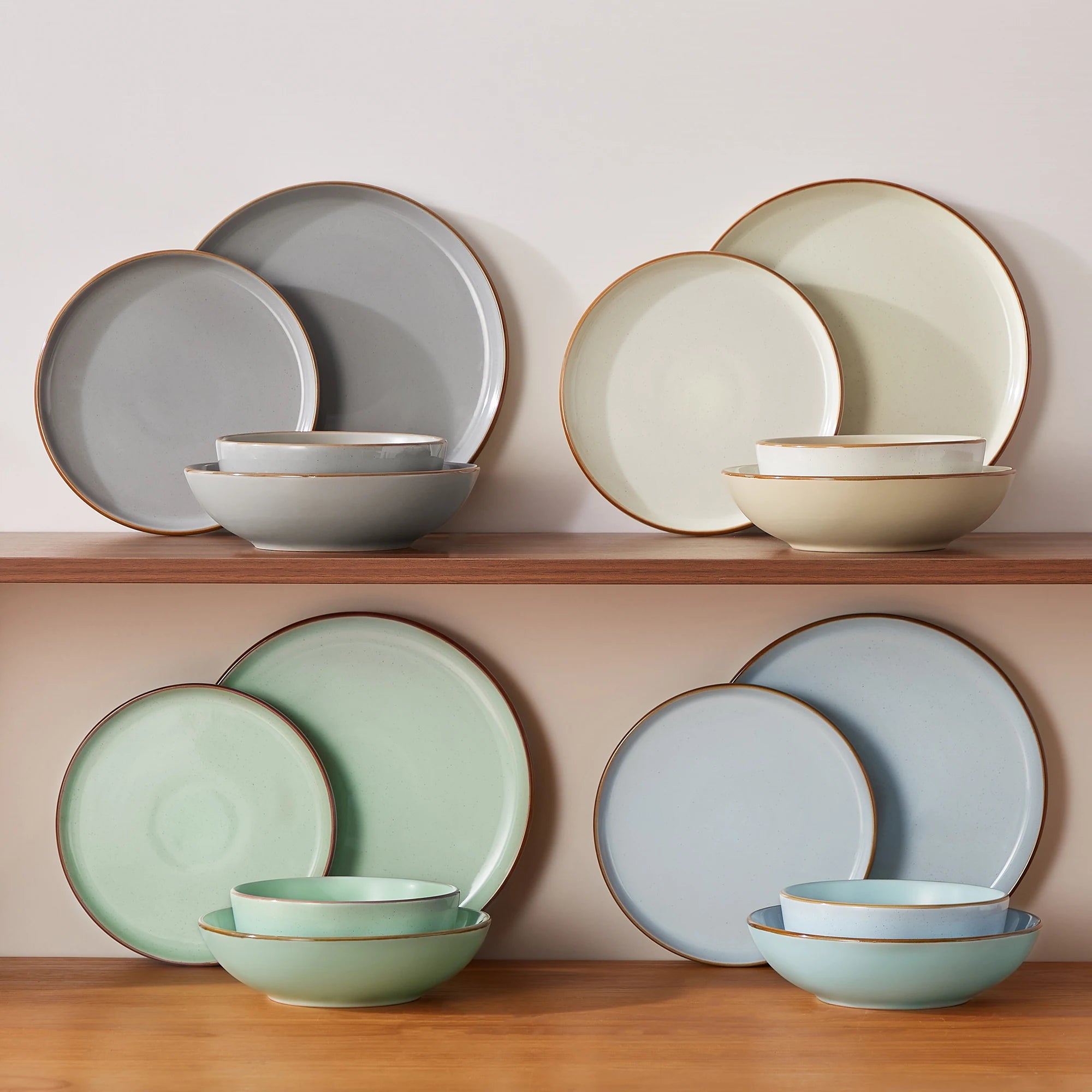 Service de table gres 16 pieces assiettes bols - vue 6 sur 7