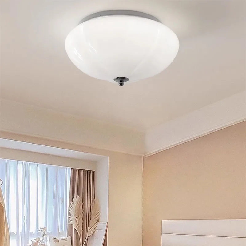 lustre minimaliste en verre style rétro led