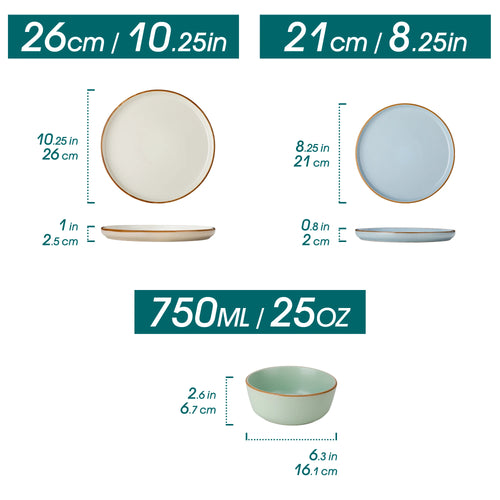 service de table gres assiettes bol style moderne