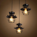 Suspension veilleuse vintage en métal style industriel nordique