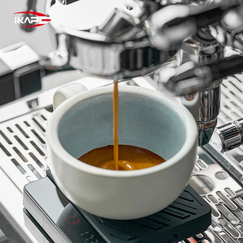 Tasse latte céramique avec soucoupe grande capacité 270ml