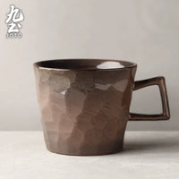 Tasse cafe ceramique artisanale style vintage rustique