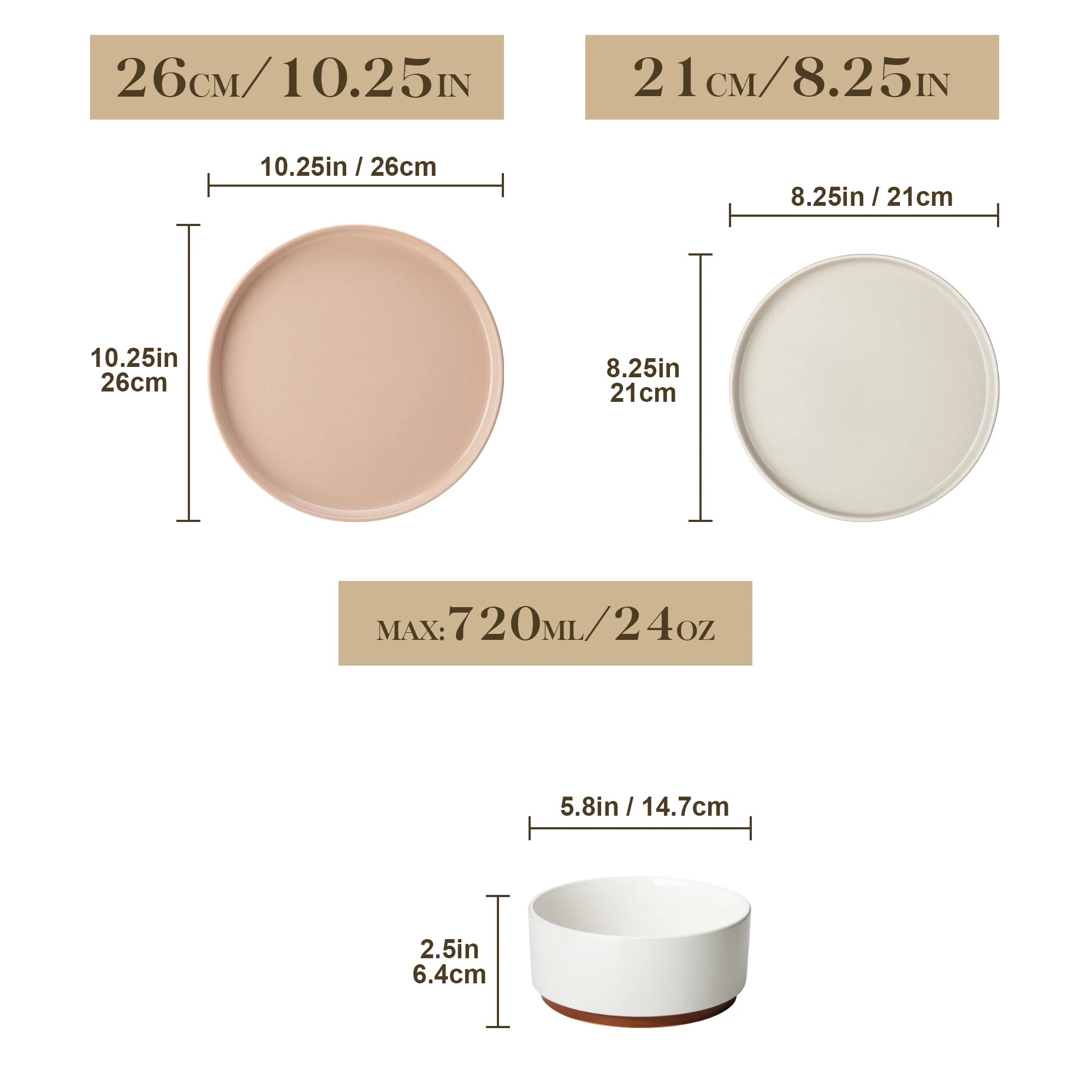 Service de table porcelaine assiettes bols bord relevé - vue 3 sur 7
