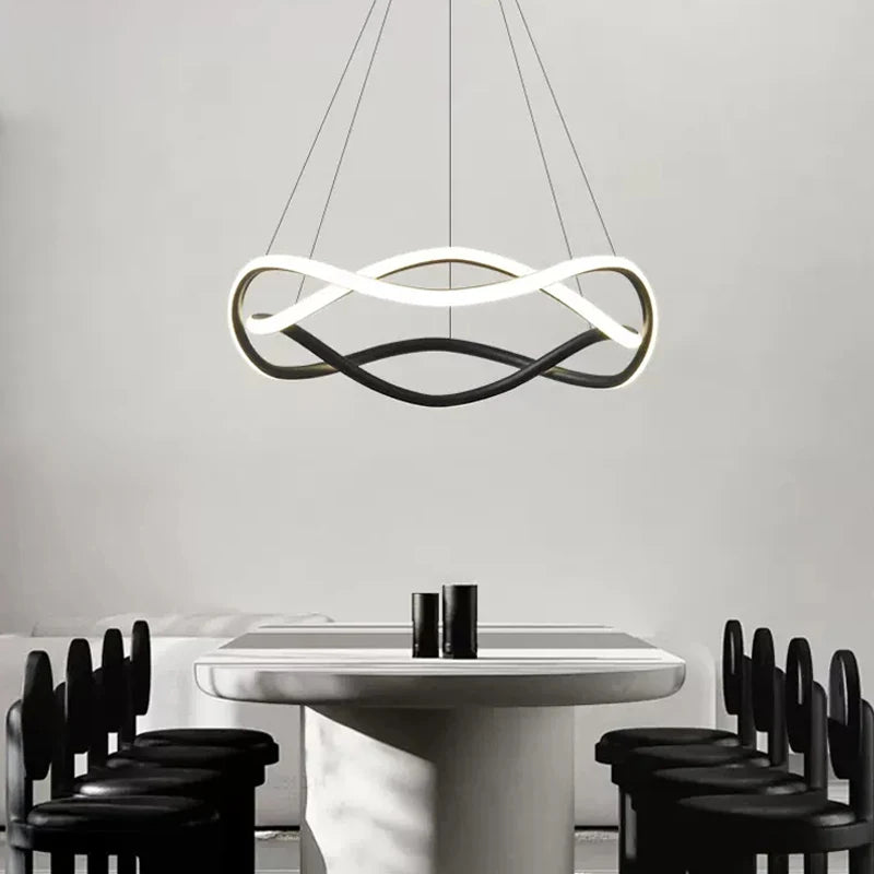 lustre suspendu moderne en led pour décoration intérieure - vue 3 sur 9