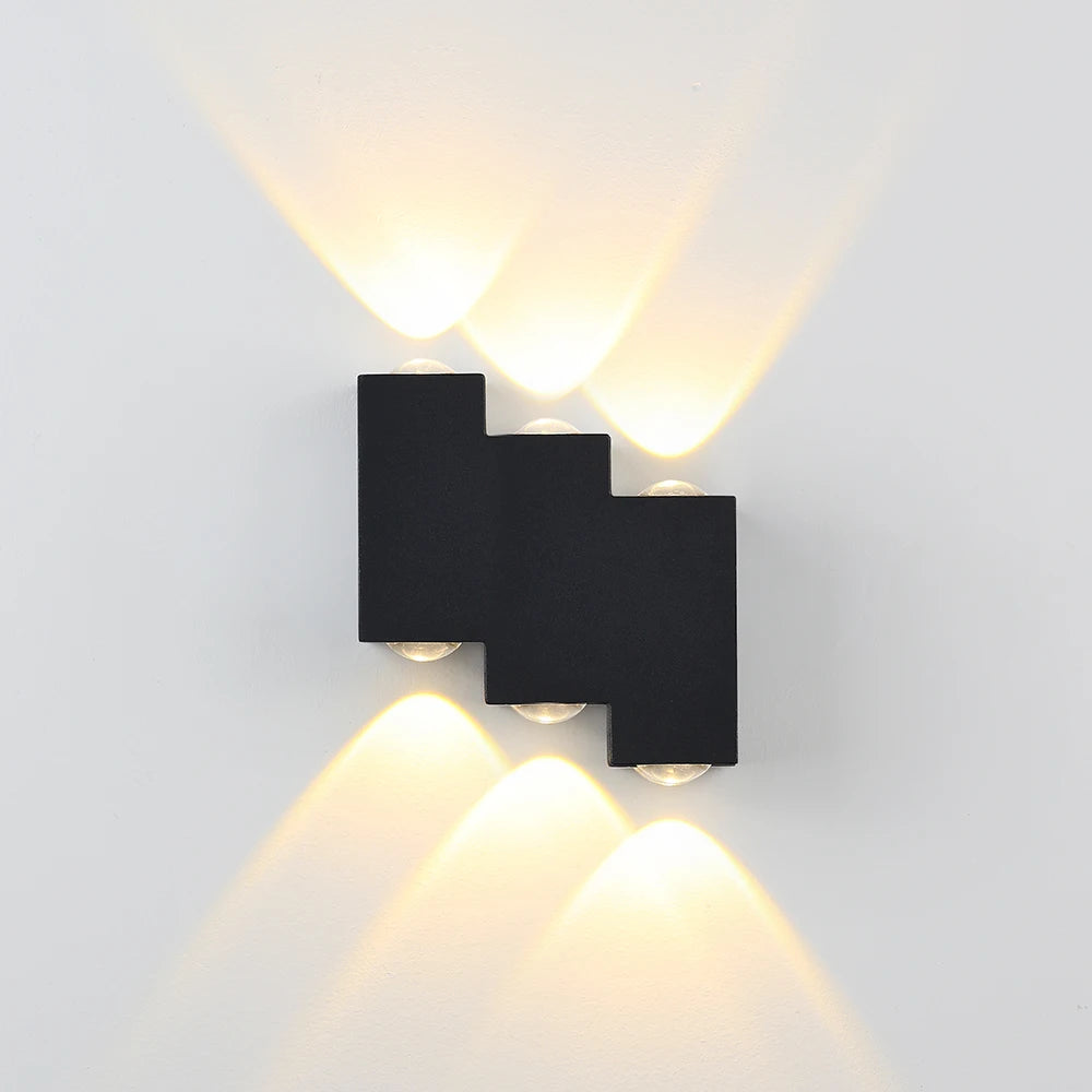 Applique murale extérieure 10w Ip65 étanche nordique salle de bain lumière chambre chevet couloir éclairage escaliers intérieur applique murale LED lampe