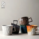 Tasse cafe ceramique artisanale style vintage rustique