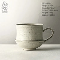 Mug ceramique jingdezhen anse style simple 330ml