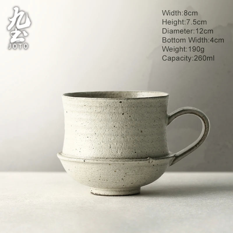 Mug ceramique jingdezhen anse style simple 330ml